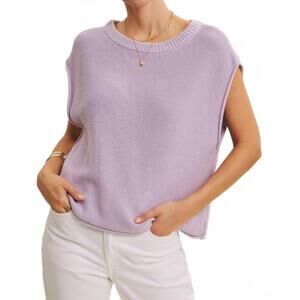 NEW IN FEBRUARY vida knit top in lilac